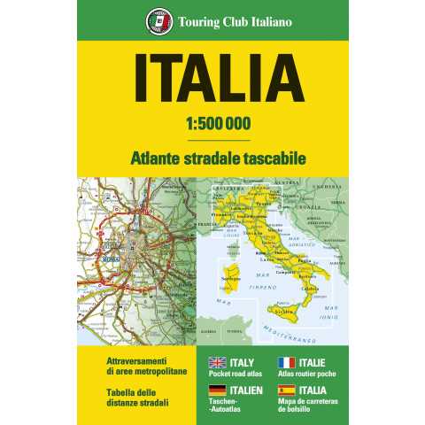 Italia Atlante stradale tascabile 1:500 000
