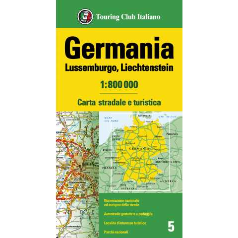 Germania Lussemburgo Liechtenstein 1:800 000
