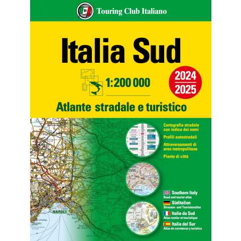 Atlante stradale Italia Sud 1:200 000