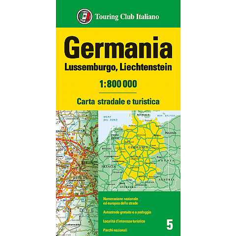 Germania Lussemburgo Liechtenstein 1:800 000