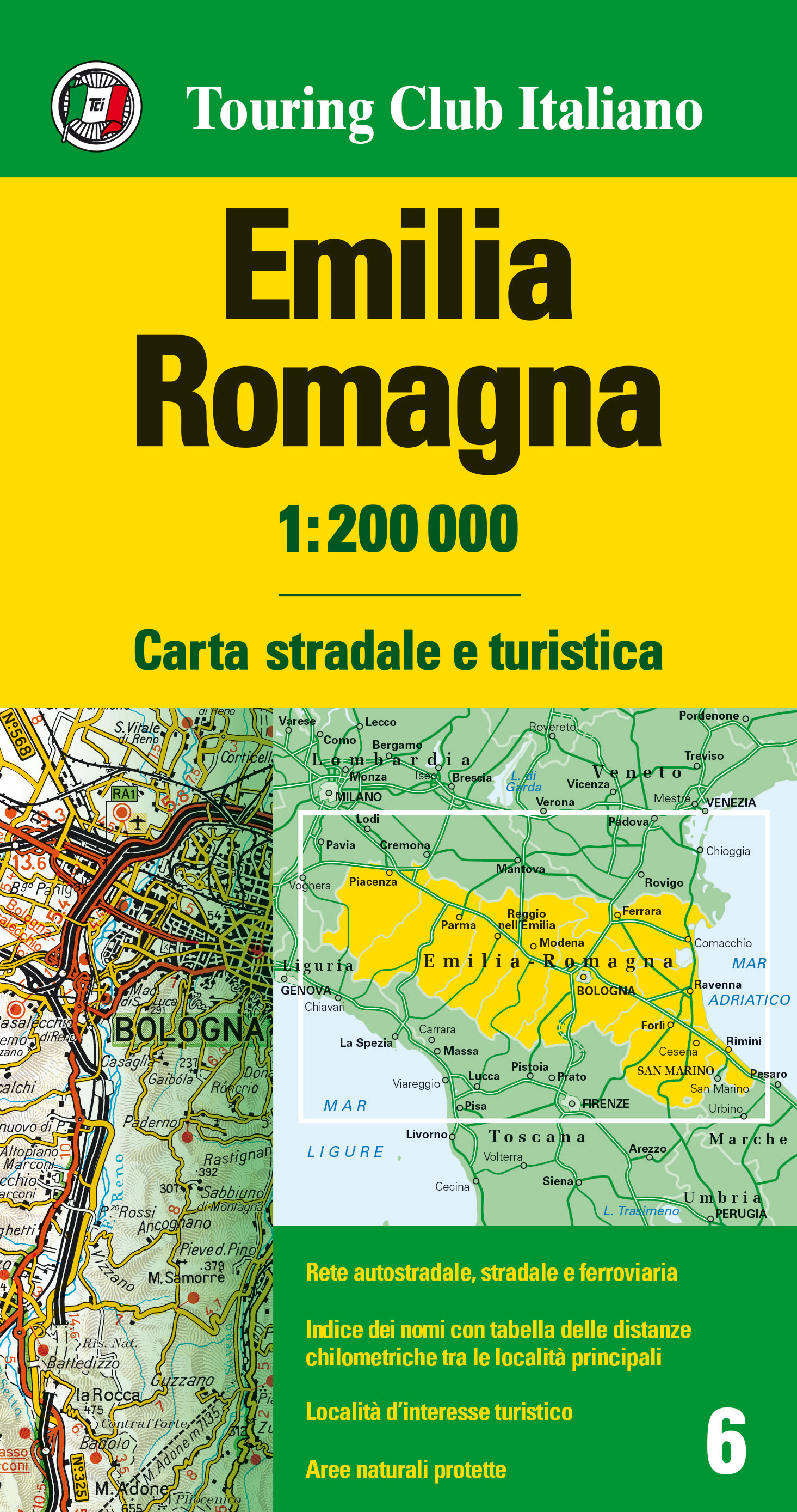 Emilia Romagna 1 200 000 Carte Regionali 1 200 000 H2456a Touring Editore